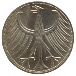 5 mark 1970 G Германия ФРГ  - 5 марок 1970 G BUNDESREPUBLIK DEUTSCHLAND