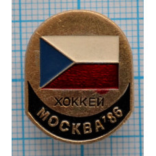 Значок Чемпионат мира по хоккею 1986, Москва, Сборная Чехословакии