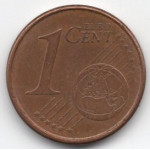 1 евроцент 2006 года Испания - 1 euro cent 2006 Spain, из оборота