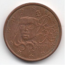 1 евроцент 2007 Франция - 1 euro cent 2007 France