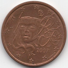 5 евроцентов 2007 года Франция - 5 euro cents 2007 France, из оборота