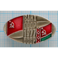 Значок ВДНХ СССР, БССР 1977 год