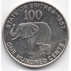 100 центов 1997 Эритрея - 100 cents 1997 Eritrea