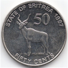 50 центов 1997 Эритрея - 50 cents 1997 Eritrea