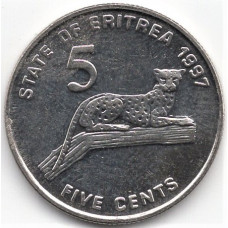 5 центов 1997 Эритрея - 5 cents 1997 Eritrea