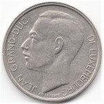 1 франк 1973 года Люксембург - 1 franc 1973 LËTZEBUERG, из оборота