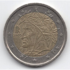 2 евро 2005 Италия - 2 euro 2005 Italy, из оборота