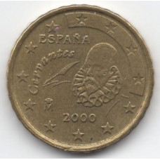 10 евроцентов 2000 года Испания - 10 euro cent 2000 Spain, из оборота