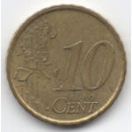 10 евроцентов 2003 года Испания - 10 euro cent 2003 Spain, из оборота