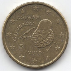 10 евроцентов 2010 года Испания - 10 euro cents 2010 Spain, из оборота