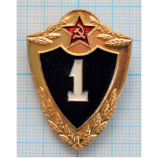 Нагрудный знак Армейская классность, 1 класс. Булавка. Легкий.