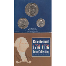Набор монет США из 3 монет 1976 года "200 лет независимости США"
