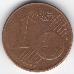 1 евроцент 2014 Латвия - 1 euro cent 2014 Latvia, из оборота