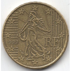 10 евроцентов 1999 года Франция - 10 euro cents 1999 France, из оборота