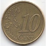 10 евроцентов 1999 года Франция - 10 euro cents 1999 France, из оборота