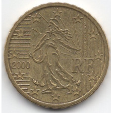 10 евроцентов 2000 года Франция - 10 euro cents 2000 France, из оборота