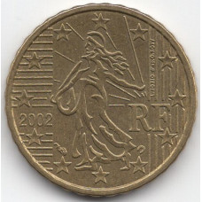 10 евроцентов 2002 года Франция - 10 euro cents 2002 France, из оборота
