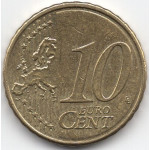 10 евроцентов 2016 года Франция - 10 euro cents 2016 France, из оборота