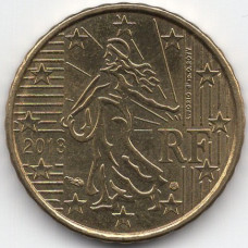 10 евроцентов 2013 года Франция - 10 euro cents 2013 France, из оборота
