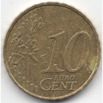 10 евроцентов 2001 Бельгия - 10 euro cents 2001 Belgium, из оборота