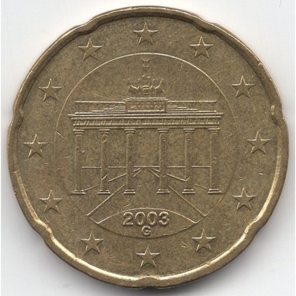 20 2003 20 euro cent 2003 Germany G