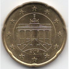 20 евроцентов 2019 Германия - 20 euro cents 2019 Germany, A, из оборота