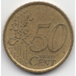 50 евроцентов 1999 года Испания - 50 euro cents 1999 Spain, из оборота