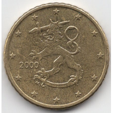 50 евроцентов 2000 Финляндия - 50 euro cents 2000 Finland, из оборота