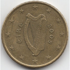 50 евроцентов 2005 года Ирландия - 50 euro cent 2005 Ireland, из оборота