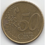 50 евроцентов 2005 года Ирландия - 50 euro cent 2005 Ireland, из оборота