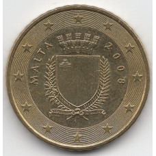 50 евроцентов 2008 года Мальта - 50 euro cents 2008 Malta, из оборота