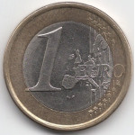 1 евро 2004 Испания - 1 euro 2004 Spain, из оборота