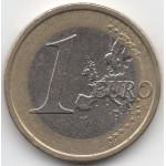 1 евро 2008 года Италия - 1 euro 2008 Italy, из оборота