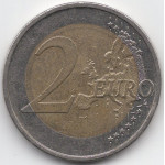 2 евро 2010 года Германия - 2 euro 2010 Germany, D, из оборота