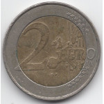 2 евро 2000 Бельгия - 2 euro 2000 Belgium, из оборота