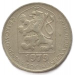 50 геллеров 1979 Чехословакия - 50 hellers 1979 Czechoslovakia, из оборота
