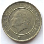 25 курушей 2009 Турция - 25 kurus 2009 Turkey, из оборота