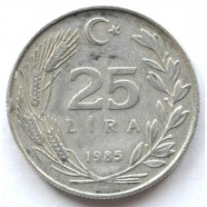 25 лир 1985 Турция - 25 lira 1985 Turkey, из оборота
