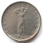 25 куруш 1959 Турция - 25 kurush 1959 Turkey, из оборота