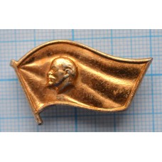 Серия "Ленин на флагах" - В.И. Ленин , Без эмали