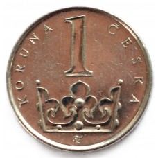 1 крона 2009 Чехия - 1 krone 2009 Czech Republic