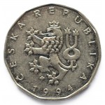 2 кроны 1994 Чехия - 2 koruny 1994 Czech Republic