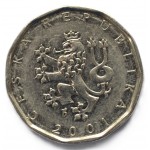 2 кроны 2001 Чехия - 2 krone 2001 Czech Republic