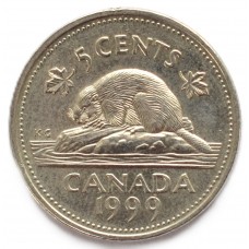 5 центов 1999 Канада - 5 cents 1999 Canada