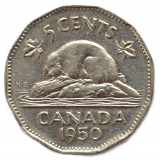 5 центов 1950 Канада - 5 cents 1950 Canada