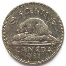 5 центов 1981 Канада - 5 cents 1981 Canada