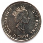 25 центов (квотер) 2000 Канада - 25 cents (quarter) 2000 Canada