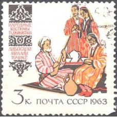 1963, март. Костюмы народов СССР. Таджикские
