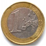 1 евро 2009 Испания - 1 euro 2009 Spain, из оборота