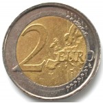 2 евро 2003 Бельгия - 2 euro 2003 Belgium, из оборота